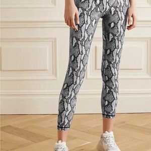 Adam Selman python French cut  XS Grey and White Snakeskin Print